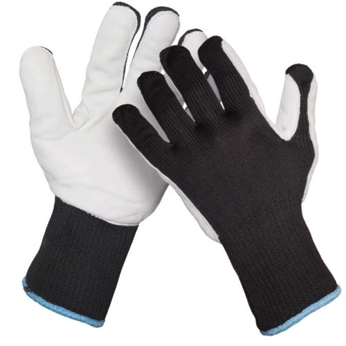 FALLCUS kombinált kesztyű puha marhabőrből a tenyéren és az ujjakon 07