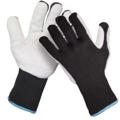   FALLCUS kombinált kesztyű puha marhabőrből a tenyéren és az ujjakon 09