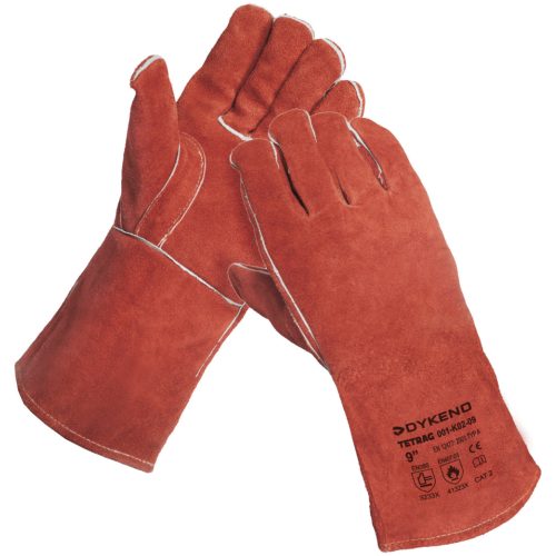 Tetrag hegesztőkesztyű, erős hasított marhabőr 10