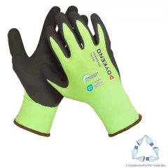 ECO Green Lx bevonatos latex kesztyű 09