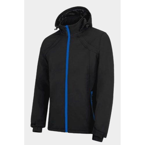 TARA Softshell női kabát fekete kék 2XL