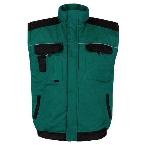 PRIMO bélelt mellény, zöld-fekete XL