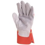 BŐRKESZTYŰ, SZÜRKE MARHAHASÍTÉK/PIROS VÁSZON KÉZHÁT_8(csgt)