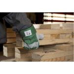 BŐRKESZTYŰ,SZÜRKE HASÍTÉK,DUPLA BŐR TENYÉR/ZÖLD VÁSZON_12