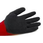 EUROLITE 1LACE PIROS KESZTYŰ TENYERÉN FEKETE LATEX_08