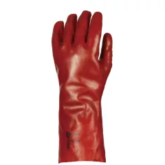 MÁRTOTT PVC KESZTYŰ, PIROS, 36CM HOSSZÚ_10