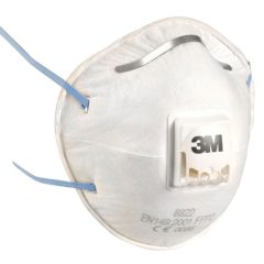   3M 8822 FFP2S RÉSZECSKESZŰRŐ SZELEPES FÉLÁLARC, 240 DB/KRT
