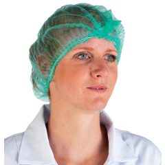 EGÉSZSÉGÜGYI KÖRSAPKA - ZÖLD  DOBOZ 100 csgt