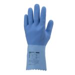 MÁRTOTT KÉK GUMIKESZTYŰ, ÉRDES, 30CM/1,3MM, VEGYSZERÁLLÓ_10