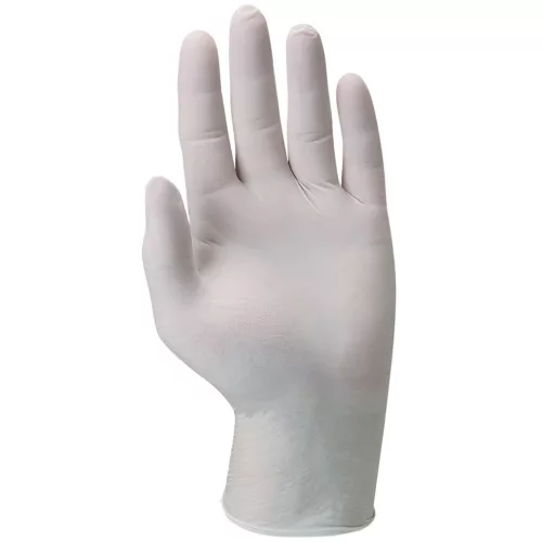 LATEX VIZSGÁLÓKESZTYŰ, PÚDEROZOTT/100 DB M ZÖLD DOBOZ (csgt)