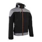 BANJO FEKETE/SZÜRKE SOFTSHELL DZSEKI, NARANCS CIPZÁR_S