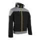 BANJO FEKETE/SZÜRKE SOFTSHELL DZSEKI, LIME CIPZÁR_2XL