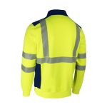 FRISS FLUO SÁRGA/SÖTÉTKÉK PULÓVER_3XL