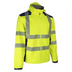 NEBULO FLUO SÁRGA/SÖTÉTKÉK SOFTSHELL KABÁT_S