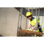 OKI FLUO SÁRGA/SÖTÉTKÉK RÖVID UJJÚ GALLÉROS PÓLÓ_XL