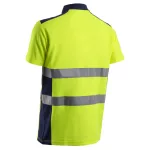 OKI FLUO SÁRGA/SÖTÉTKÉK RÖVID UJJÚ GALLÉROS PÓLÓ_3XL