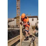 OKI FLUO NARANCS/SÖTÉTKÉK RÖVID UJJÚ GALLÉROS PÓLÓ_S