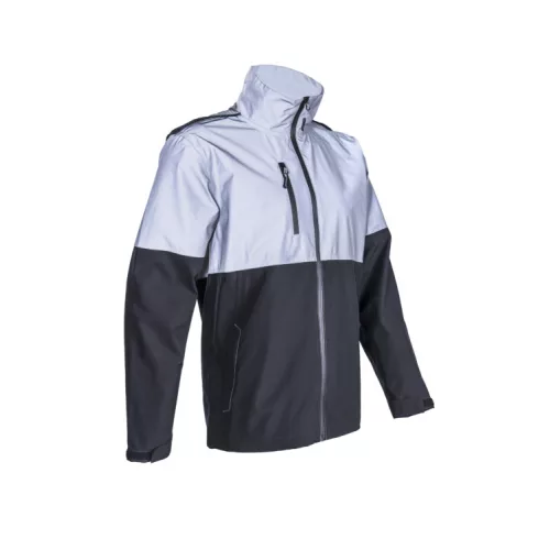 TAKA FÉNYVISSZAVERŐ BETÉTES FEKETE SOFTSHELL DZSEKI_S