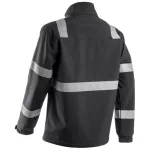 VIGILE FEKETE SOFTSHELL DZSEKI FÉNYVISSZAVERŐ CSÍKKAL_3XL