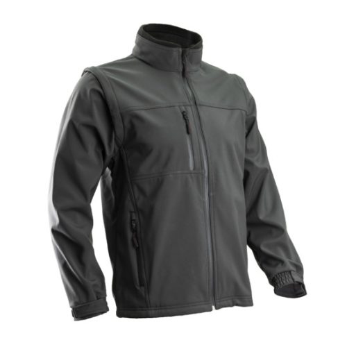 YANG 2/1 LEVEHETŐ UJJÚ FÉRFI SOFTSHELL KABÁT SZÜRKE_2XL