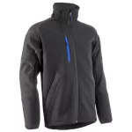 YUKI II SOFTSHELL DZSEKI FEKETE/KÉK SZÍNBEN_L