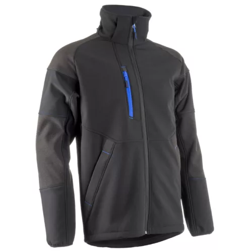 YUKI II SOFTSHELL DZSEKI FEKETE/KÉK SZÍNBEN_L