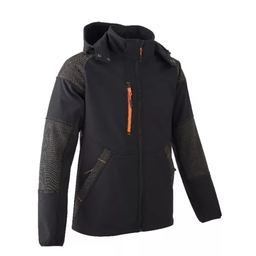 YUKI II SOFTSHELL DZSEKI FEKETE/NARANCS_2XL