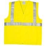 ECO hi-viz sÁrga mellény, hevederrel, XL osztály 2