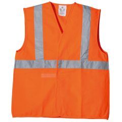 ECO hi-viz narancs mellény, vállpánttal, XL, 2. osztály