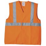 ECO hi-viz narancs mellény, vállpánttal, XL, 2. osztály