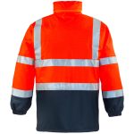 Fluo naran/kék PU  esőkabát_XL