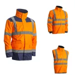 KANATA 4/1 HI-VIZ NARANCS/KÉK PE KABÁT_3XL