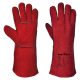 Welders 210 Split Leather Red Gauntlet