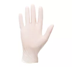 Púderezett latex egyszer használatos kesztyű (100db)