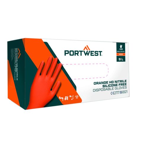 Orange HD egyszerhasználatos kesztyű (Pk100)