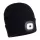 Beanie USB újratölthető LED-es fejlámpás sapka 