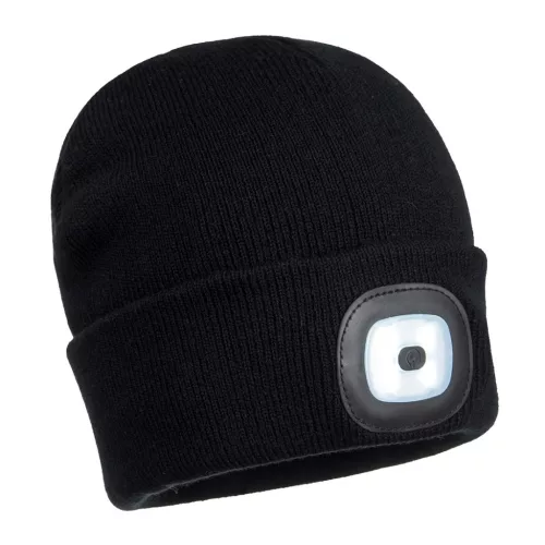 Beanie USB újratölthető LED-es fejlámpás sapka 