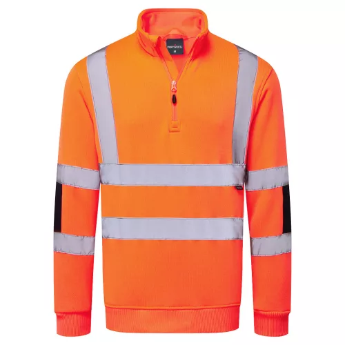 Hi-Vis Knit  félcipzáras pulóver