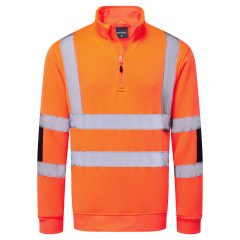 Hi-Vis Knit  félcipzáras pulóver