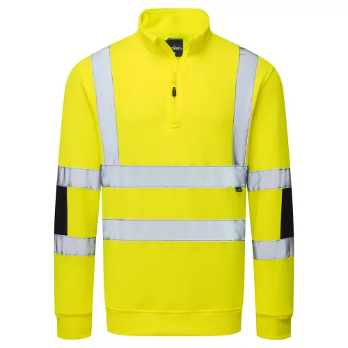 Hi-Vis Knit  félcipzáras pulóver