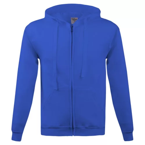 Kapucnis Pulóver, 280g, kék, méret S