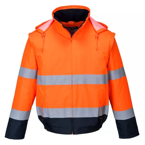 Hi-Vis 2 az 1-ben kontrasztos Essential Lite bomber kabát 