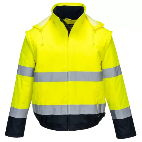 Hi-Vis 2 az 1-ben kontrasztos Essential Lite bomber kabát 