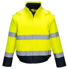 Hi-Vis 2 az 1-ben kontrasztos Essential Lite bomber kabát 