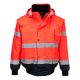 Hi-Vis 3 az 1-ben kontrasztos bomber dzseki 
