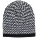  Akril kötött kétrétegű szürke melánz téli sapka
