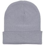  Kötött akril téli sapka, szürke