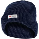Téli kötött sapka tengerészkék fényvisszaverő