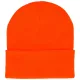 Kötött akril téli sapka narancs neon