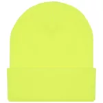  Kötött akril téli sapka sárga neon